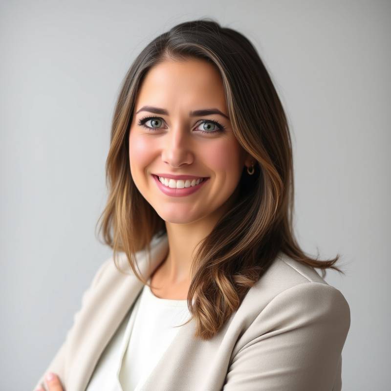 A professional headshot of Sofia Ivanova, the Marketing Director at Aurora Creative. She has a friendly and approachable demeanor.