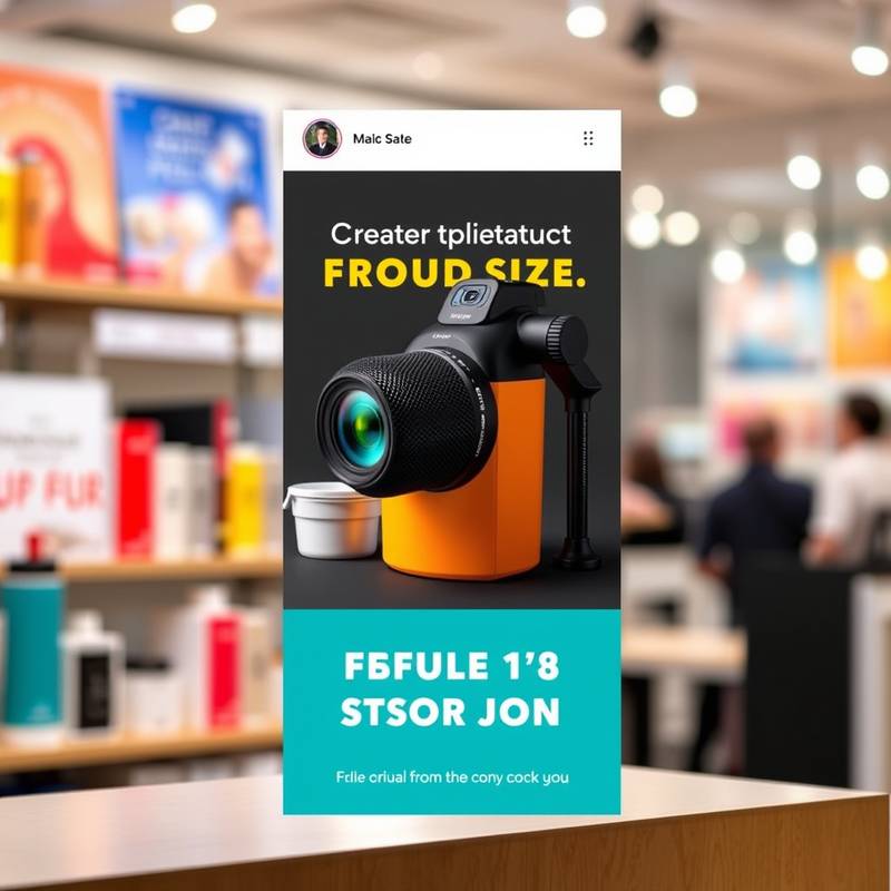 A vibrant social media ad campaign design featuring product photography and engaging call-to-action.